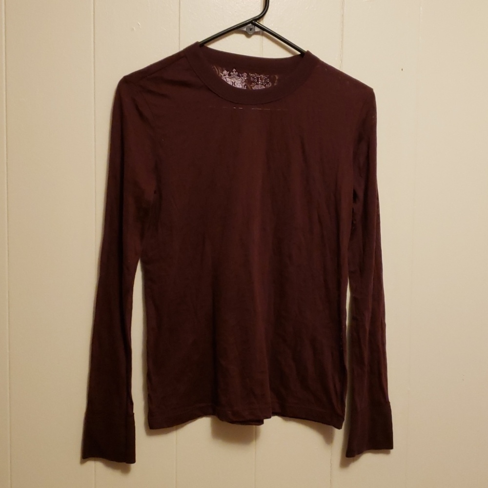Hurley Maroon Sheer Burnout Shirt
